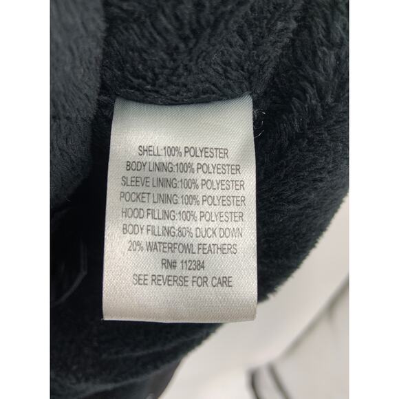 Calvin Klein Womens Puff Front Full Zip Hoodie Duck Down Jacket Size M - Picture 4 of 7